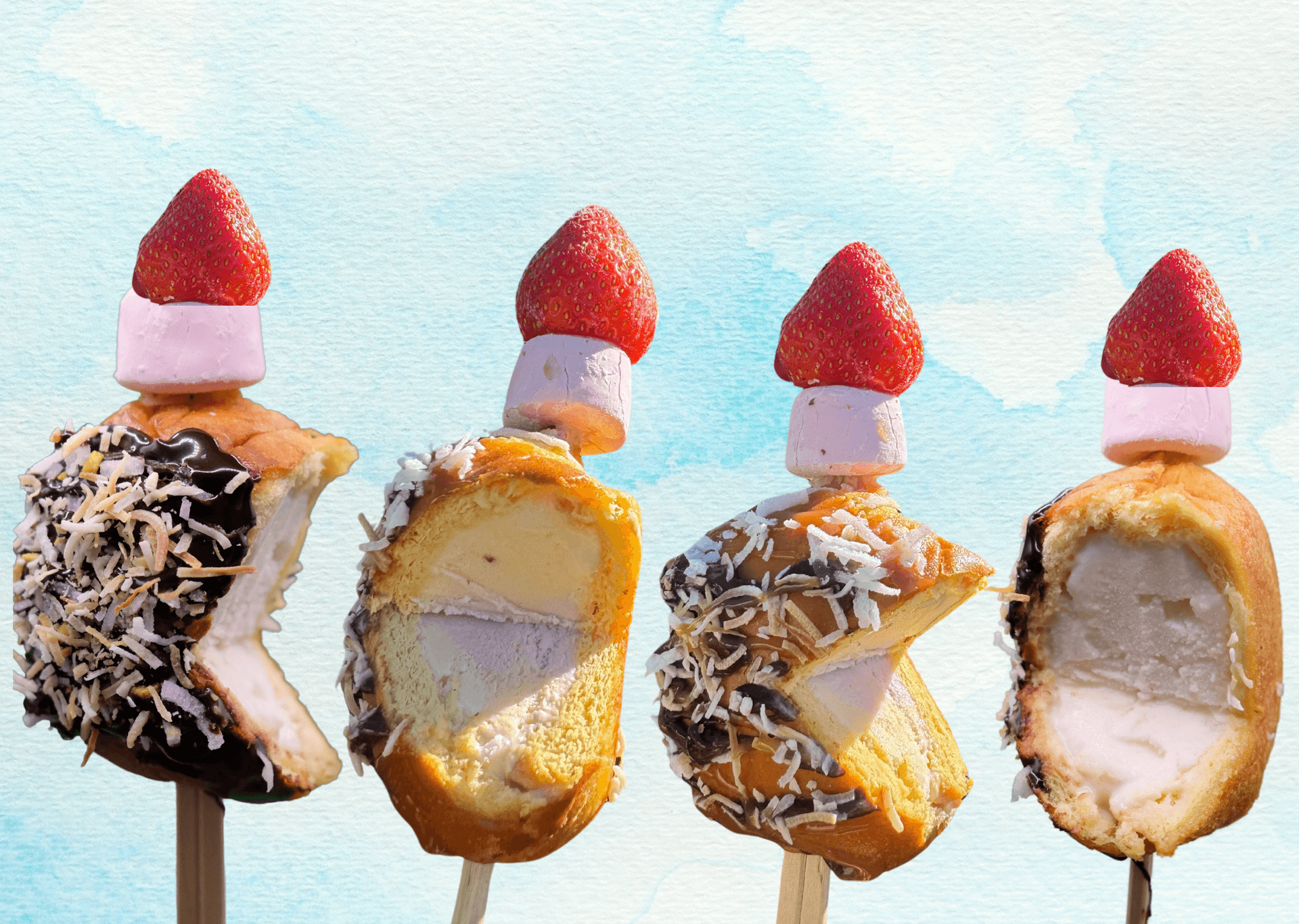 Fried Ice Cream on A Stick